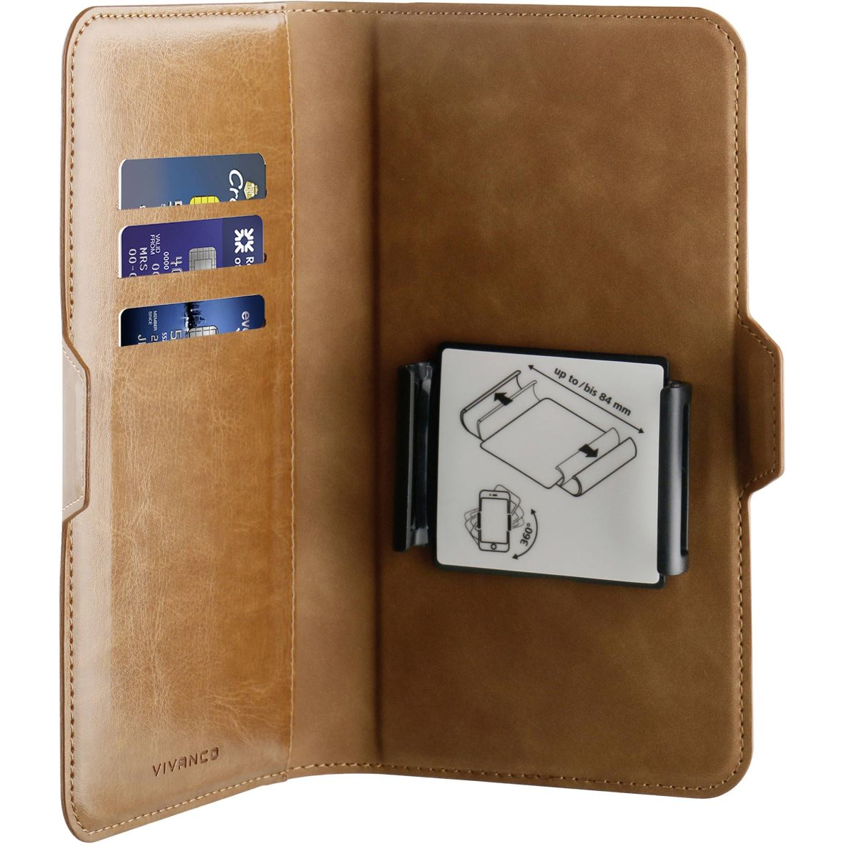 Vivanco Universal Booklet hátlap tok barna (UNIBOOKVVXLBR) (UNIBOOKVVXLBR)