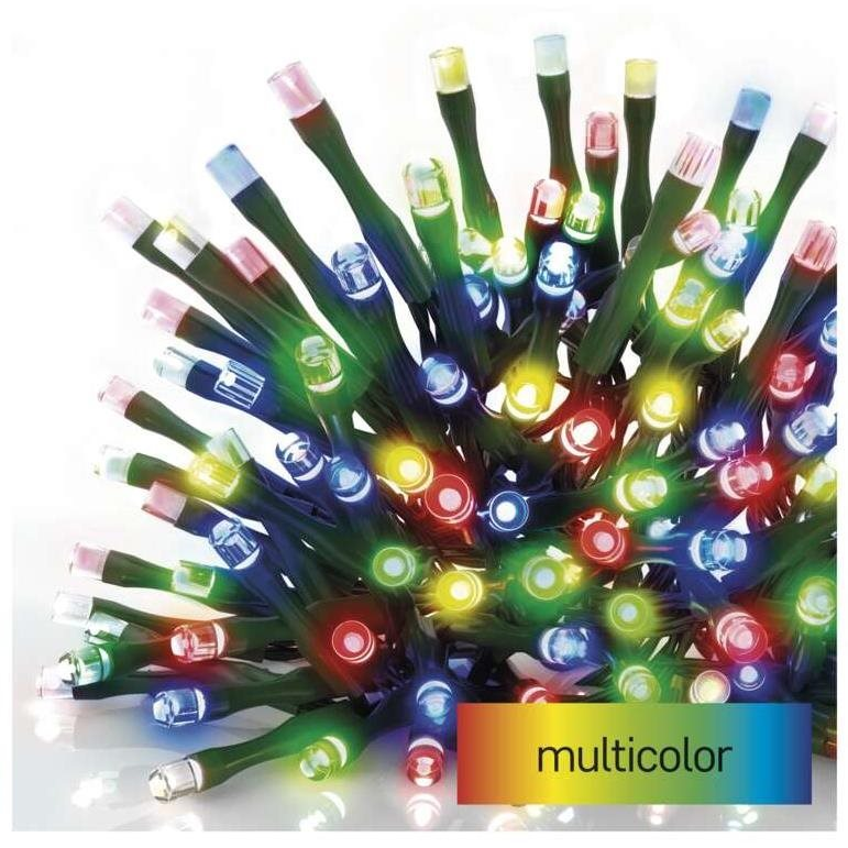 EMOS LED karácsonyi fényfüzér, 50 m, kültéri és beltéri, többszínű, időzítő (D4AM06)