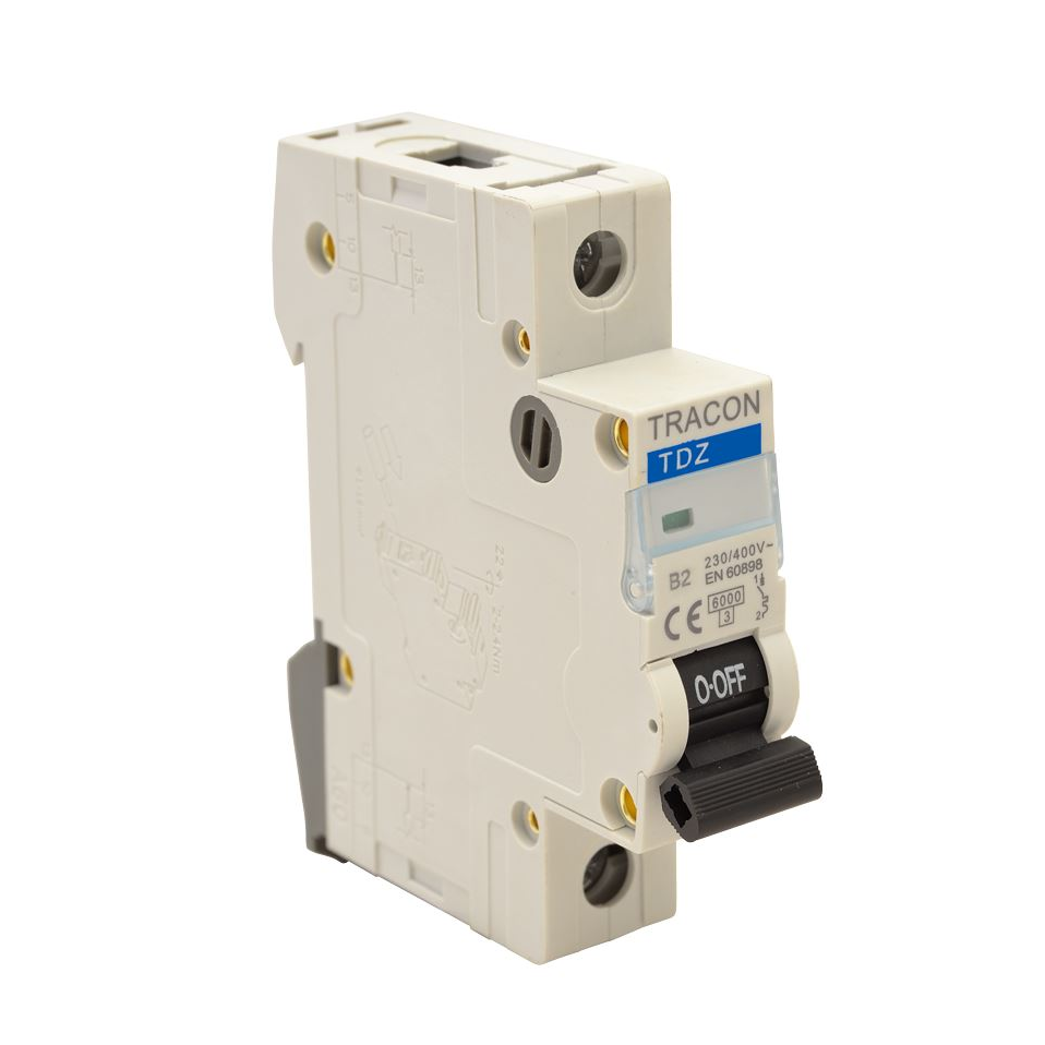 Tracon TDZ-1C-25 sorolható C-1P-25A kismegszakító 12 db/csomag (TDZ-1C-25)