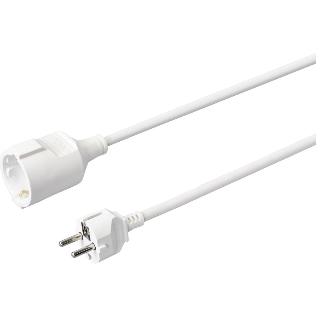 Sygonix SY-4872634 Áram Hosszabbítókábel 16 A Fehér 3.00 m (SY-4872634)