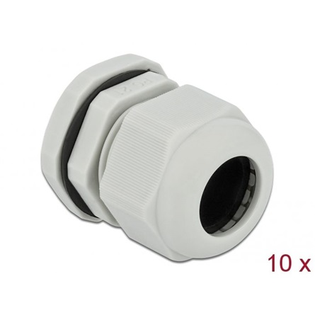 Delock PG21 tömszelence 10 db. szürke (60223) (60223)
