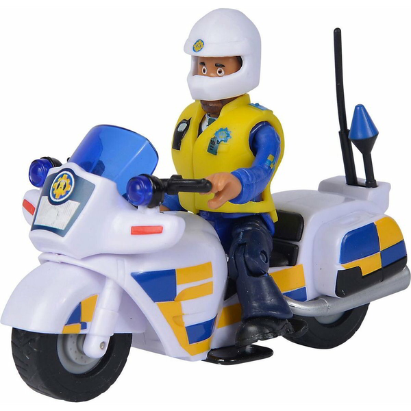 Simba Sam, a tűzoltó rendőrségi motor figurával