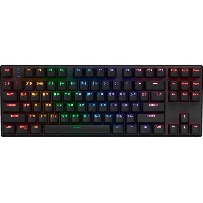 Клавиатура Silentiumpc Hator HTK287UA Icefall Mecha Rainbow 87, руска подредба