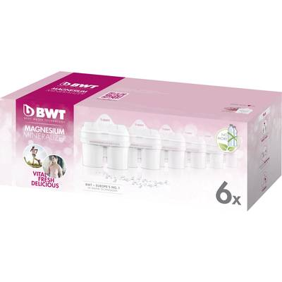 Vízszűrő betétek, 6 db-os készlet, fehér, BWT Longlife 814136