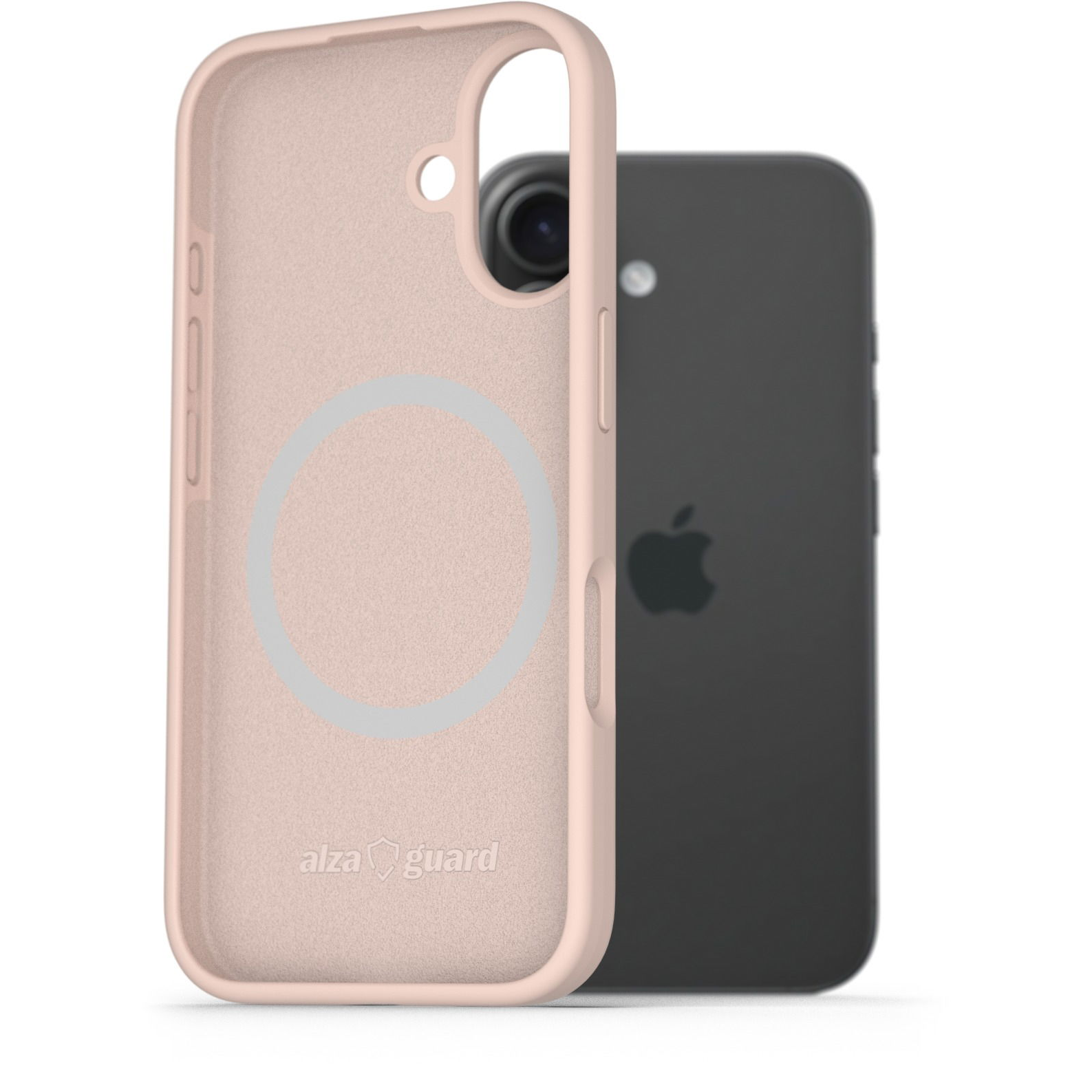 AlzaGuard iPhone 16 Silicone Case Compatible with Magsafe rózsaszín tok (AGD-PCMS23P)
