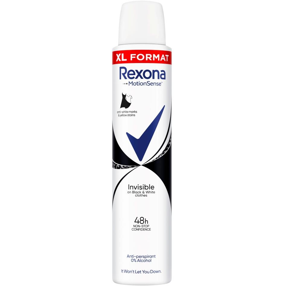 Rexona Invisible B&W 200 ml (8720181334740)