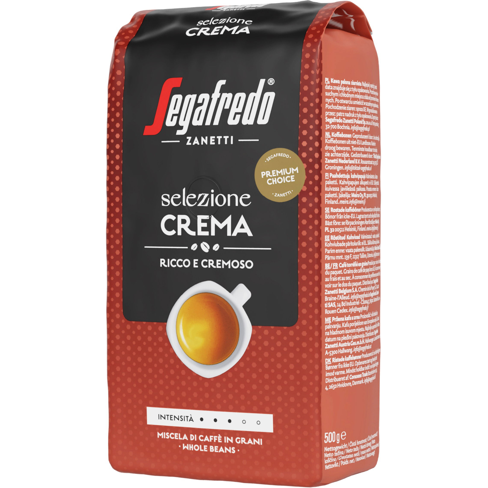 Segafredo Selezione Crema, kávébab, 500g (9001810011645)