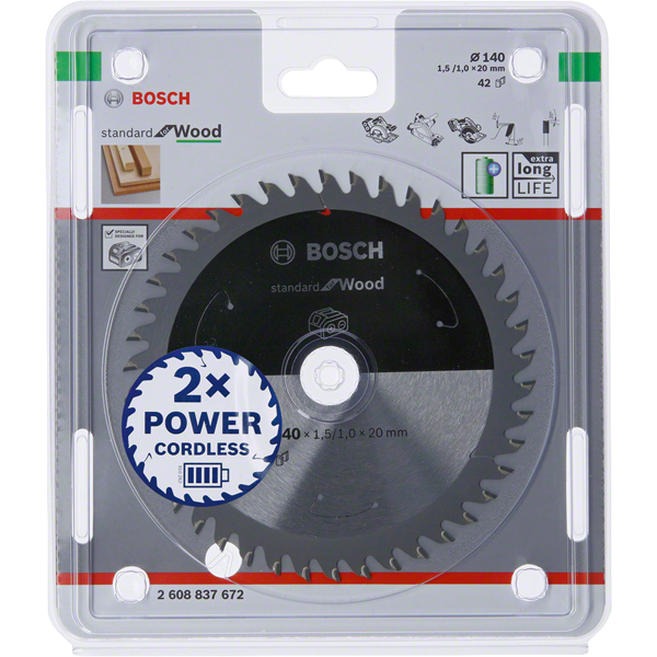 Bosch 2608837672 cirkelzaagblad 14 cm 1 stuk(s)