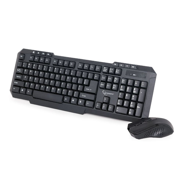 Gembird KBS-WM-02 vezeték nélküli US billentyűzet + optikai egér fekete