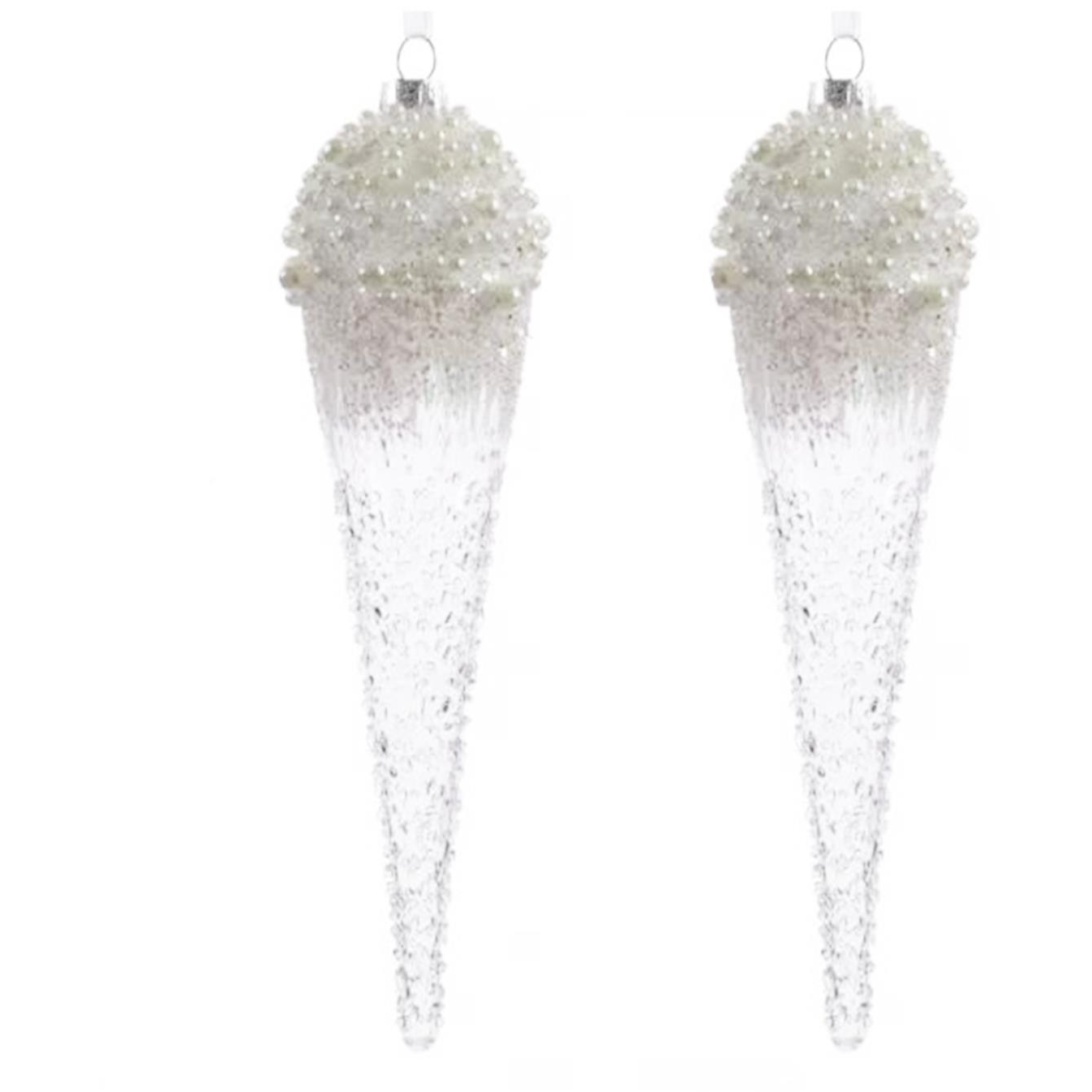 LAALU díszkészlet: Maxi jégcsap 5 x 24 cm, 2 db (LAU-6162)