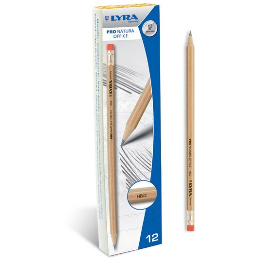 LYRA Pro Natura Grafitceruza HB Hatszögletű Radíros (273674)