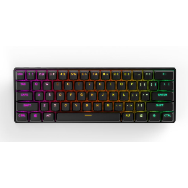 Безжична геймърска клавиатура SteelSeries Apex Pro Mini, Черен, Bluetooth