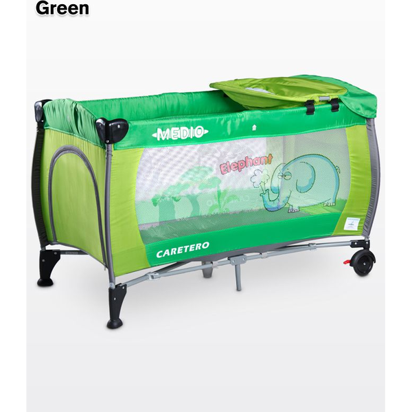  Caretero Łóżeczko turystyczne Medio Classic green