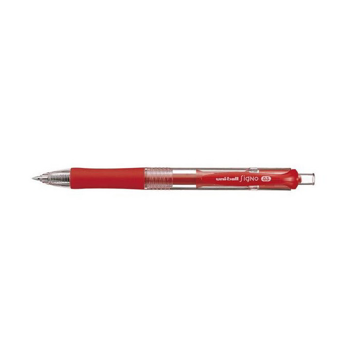 Uni UMN-155N Nyomógombos zseléstoll - 0.35mm / Piros (2UUMN155NP)