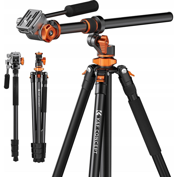 K&F Concept T254A7 állvány + FH-03 fluid fej