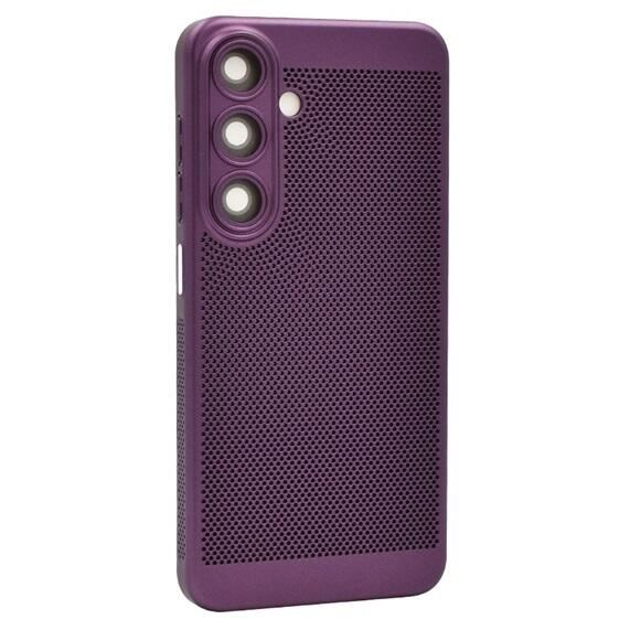 Gigapack Samsung Galaxy A15 5G (SM-A156) légáteresztő, lyukacsos műanyag tok lila (GP-151546) (GP-151546)
