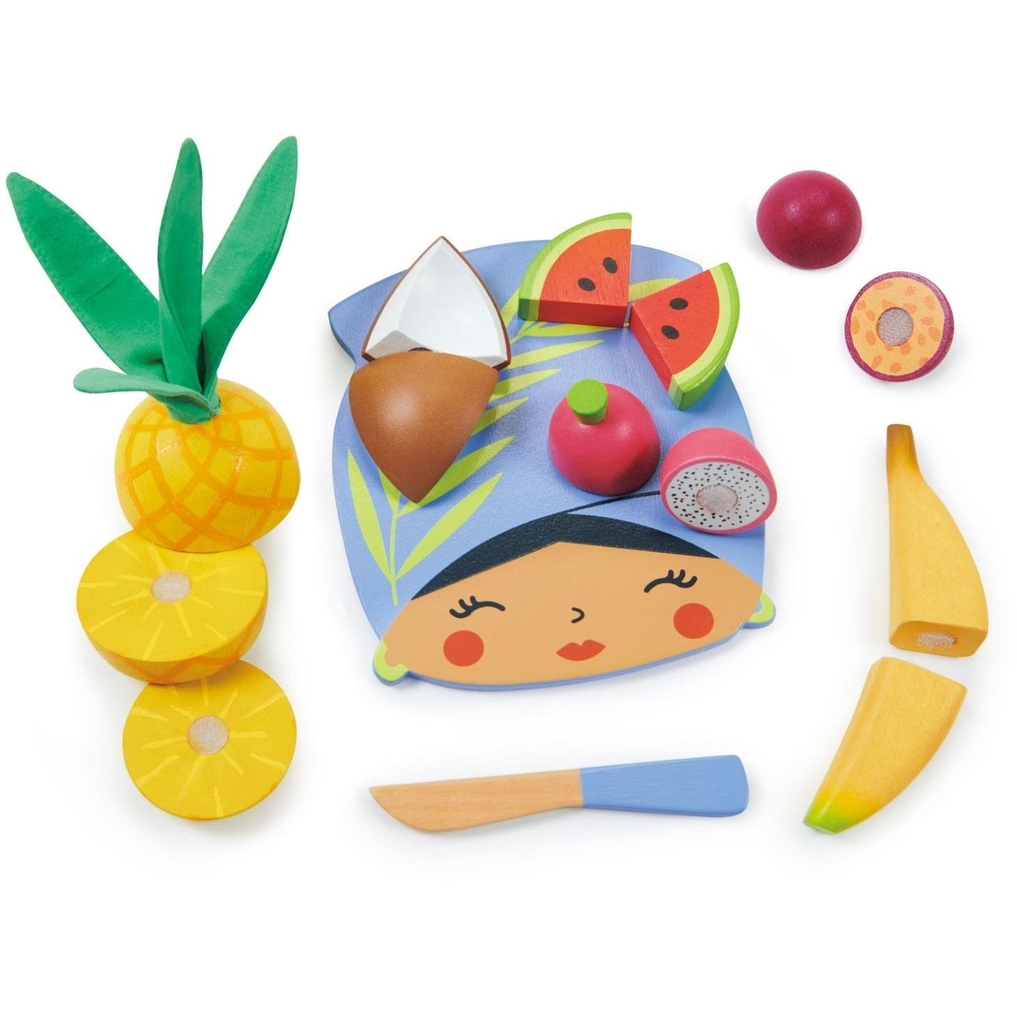 Tender Leaf Wooden Tropical Fruit Chopping Board (TL8281)
