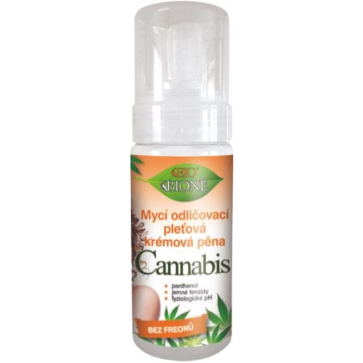 BIONE COSMETICS Bio Cannabis Arctisztító krémhab, 150 ml (8595061611323)