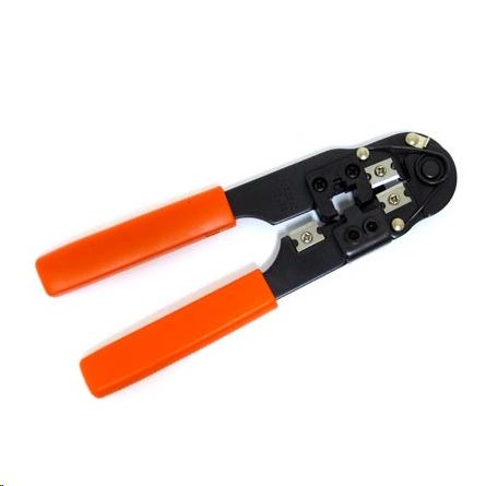 RJ45 8P8C krimpelő fogó fekete-piros (XKRIMPF8P8C) (XKRIMPF8P8C)