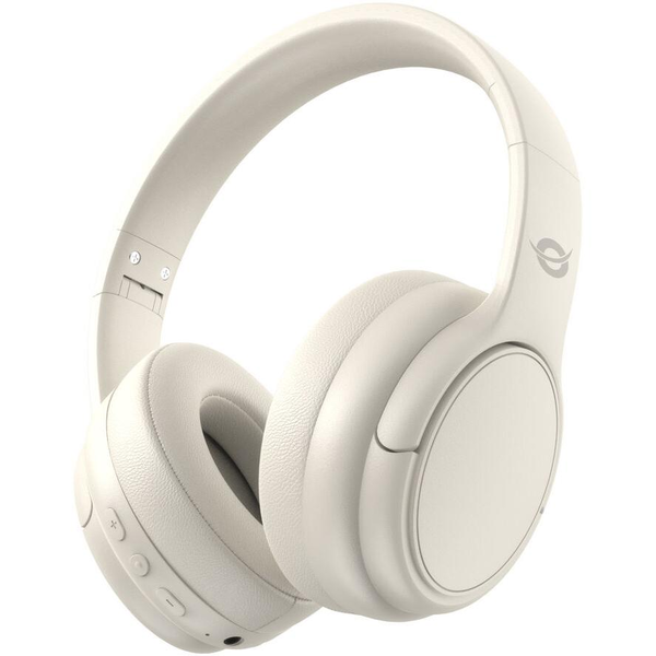 Conceptronic PARRIS03C auscultador Auscultadores Com fios e sem fios Fita de cabeça Música Bluetooth Creme
