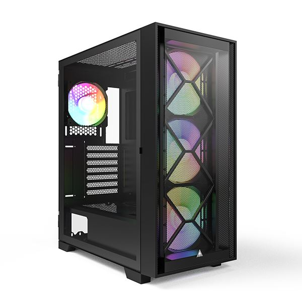Montech AIR 1000 Premium táp nélküli ablakos ház fekete (4710562745689) (4710562745689)