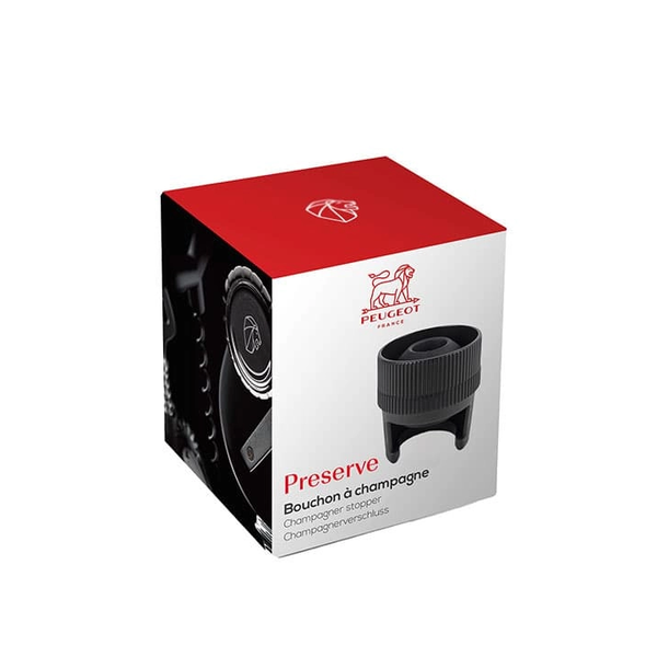 Peugeot Preserve Palackdugó pezsgősüveghez - Fekete