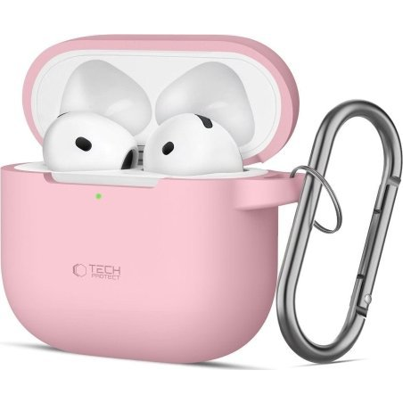 Pouzdro s klopou Tech-protect pro Apple AirPods 4, růžové