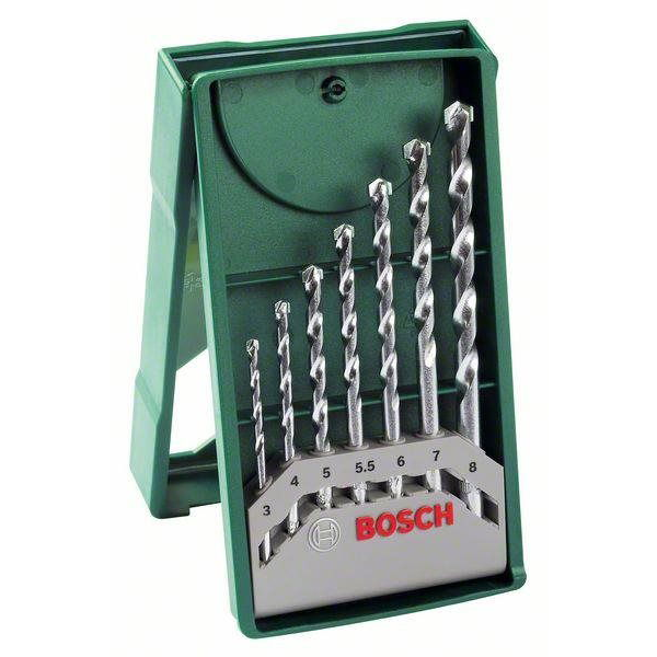 Bosch 2607019581 7 részes Mini X-Line kőzetfúrókészlet