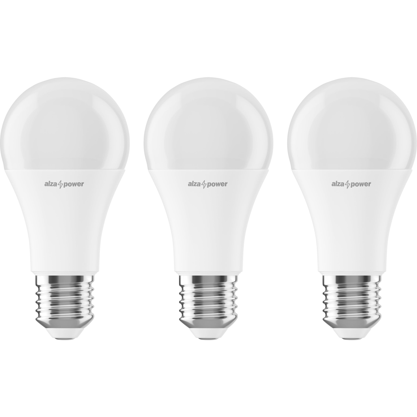 AlzaPower LED 12-80W, E27, 2700K, szett, 3db (APW-LBA27-122700KM3)