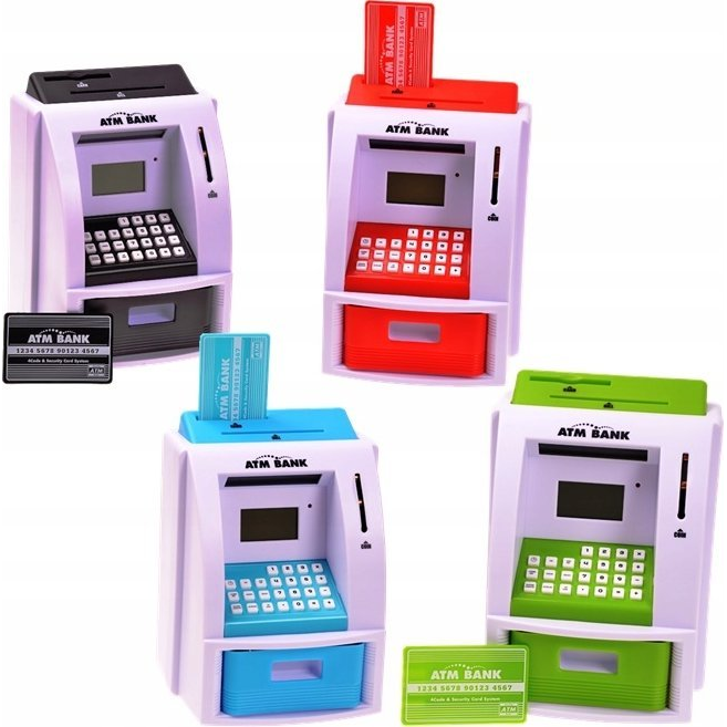 Játék Atm Pénzautomata Fekete Színben (RA-ZGR.LK-G907.CZ-0)
