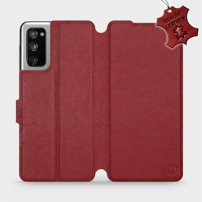 Flip mobile phone case Samsung Galaxy S20 FE - Dark Red - Dark Red Leather (5903516466986)