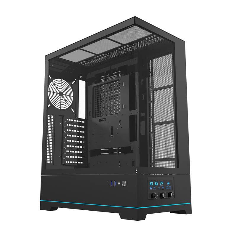 Puzdro darkFlash DY451L Midi Tower čierne (DY451L BLACK)