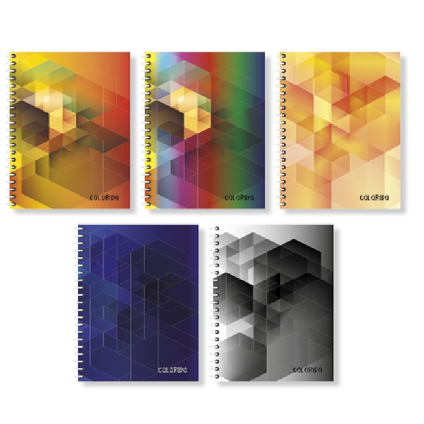 PD Colorido 200 lapos A4 vonalas spirálfüzet - Többfajta