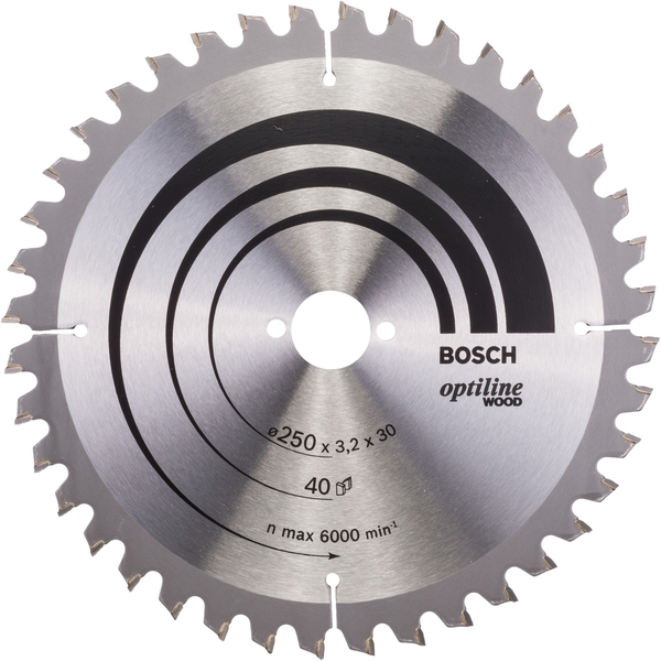 Řezný kotouč na dřevo Bosch 2608640643 250x30 mm 40Z