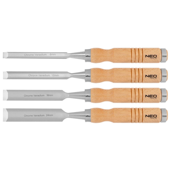 NEO Tools Véső  készlet 6 mm, 12 mm, 18 mm, 24 mm (37-800)