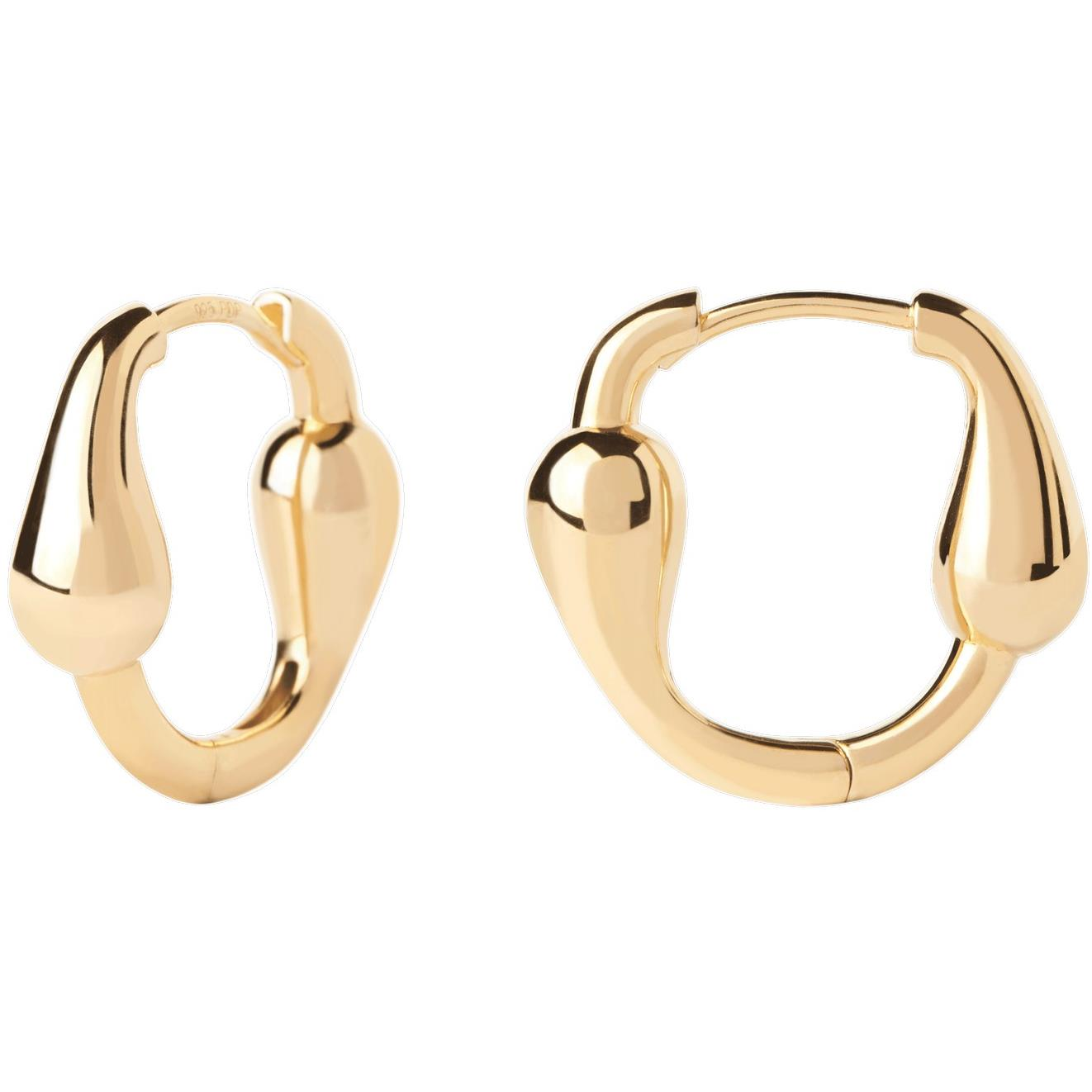 PDPAOLA AR01-C83-U Cycle Hoops aranyozott fülbevaló (Ag 925/1000, 4,04 g) (8435511760303)