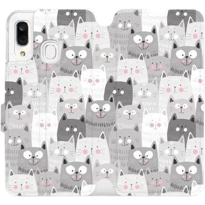 Flip mobile phone case Samsung Galaxy A40 - M099P Cats (5903226863396)
