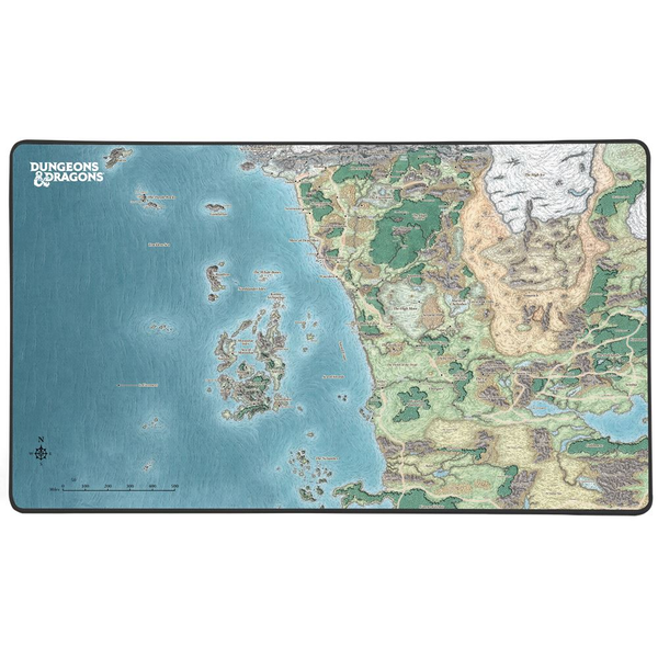 Konix KX DND MOUSEPAD XL FAERUN MAP Геймърска подложка за мишка Многоцветен