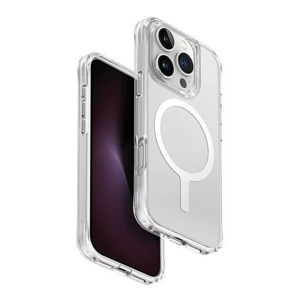 Uniq Lifepro Extreme Apple iPhone 16 Pro Max Magsafe szilikon tok átlátszó/fehér (UNIQ-IP6.9P(2024)-LXAFMCLR) (UNIQ-IP6.9P(2024)-LXAFMCLR)