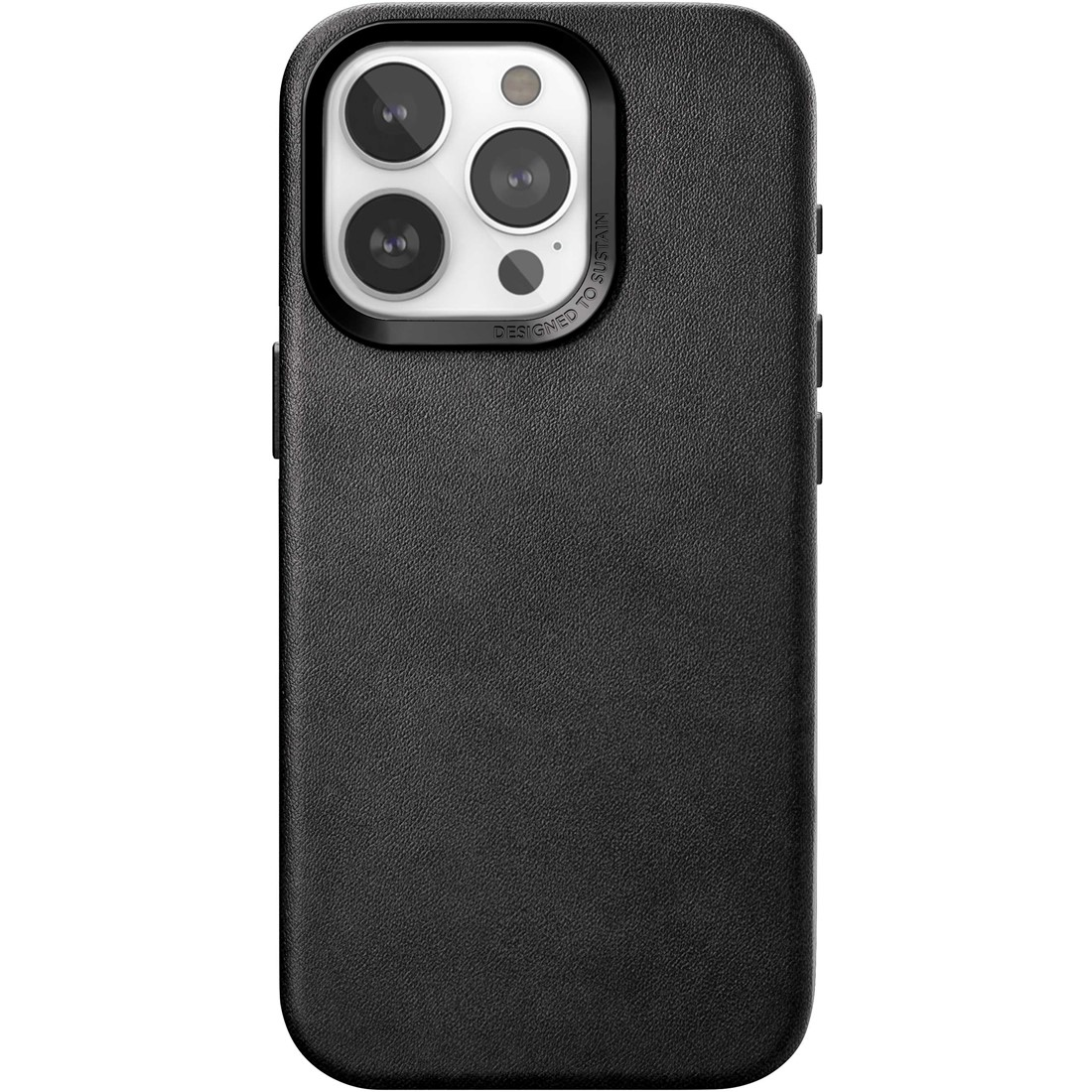 Woodcessories Bio Apple iPhone 15 Pro MagSafe Bőr Tok - Fekete (ECO727)