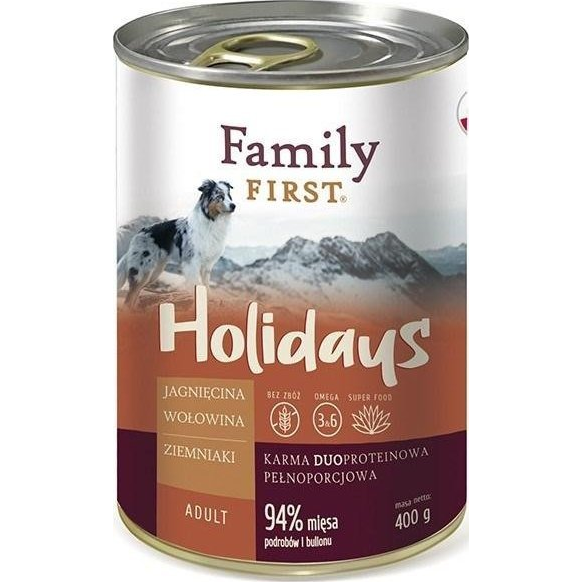  Family First FamilyFirst Jagnięcina+wołowina+ziemniak adult 400g