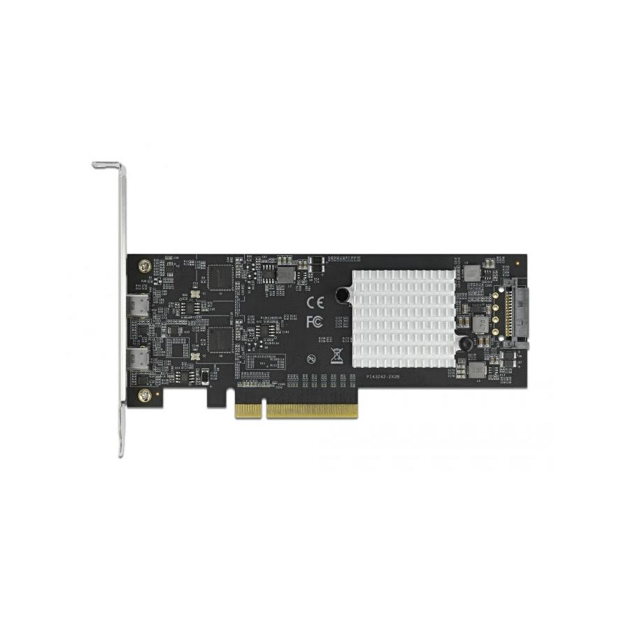 Delock 89009 USB3.2 Gen2×2 C 2-port PCIe x8 bővítőkártya (89009)