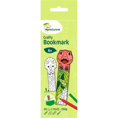 Avenue Mandarine Kreatív színező  Graffy könyvjelző Dinoszauruszok (GY145C)