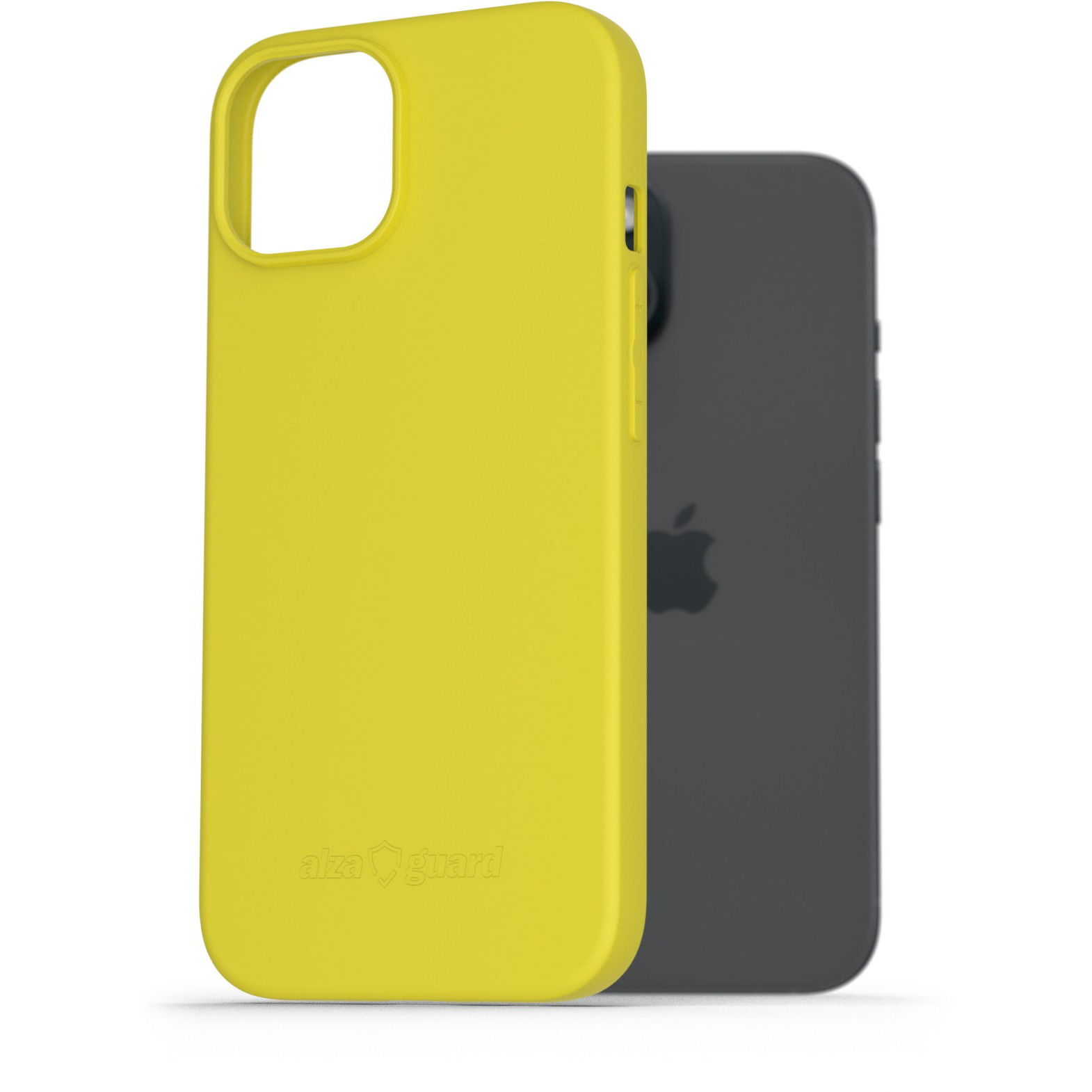 AlzaGuard Matte iPhone 15 sárga TPU tok (AGD-PCT323Y)