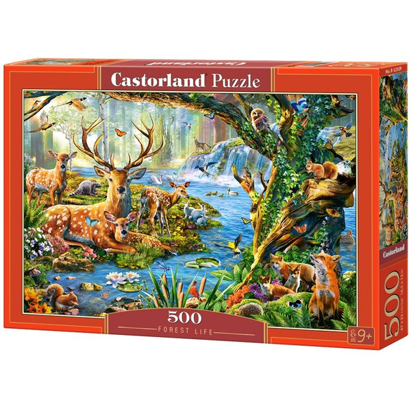 Castorland Forest Life Kirakós játék 500 db Növény- és állatvilág