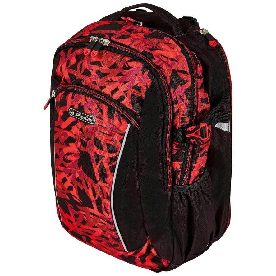 Herlitz Ultimate Graffiti iskolatáska - Piros/fekete (50043040)