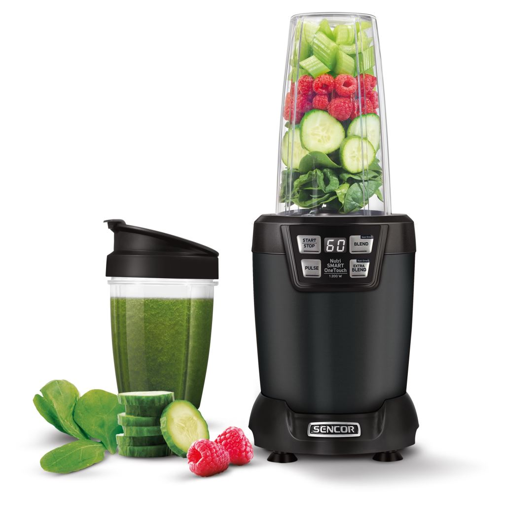 Pohárový mixér Sencor SNB 6600BK 1200W Black 2 Mixovacie fľaše (SNB 6600BK)
