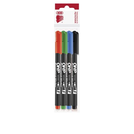 ICO OHP F 0.5mm Alkoholos marker készlet 4 szín (9070024000)