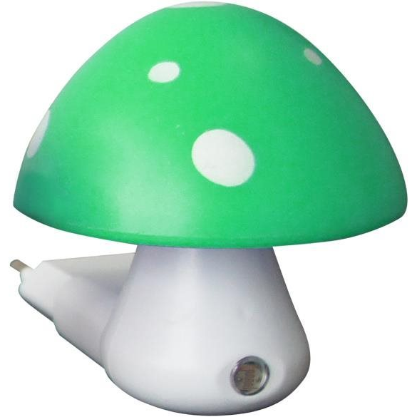 ACA Lighting LED konnektoros gyereklámpa, gomba, zöld, 0,4 W/ 230 V/ 6400 K, alkonykapcsolós (846LED4SG)