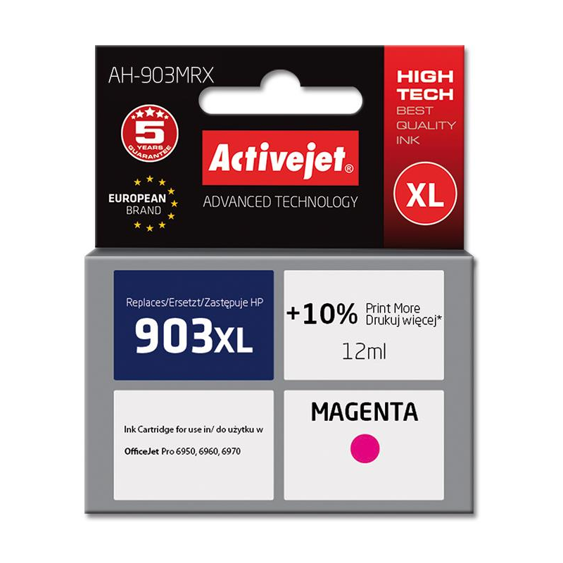 ActiveJet (HP 903XL T6M07AE) Tintapatron Magenta (AH-903MRX)